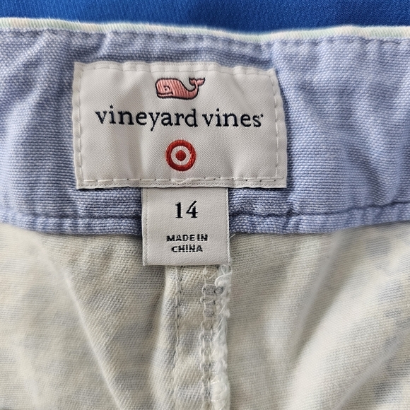 Vineyard Vines for Target Patchwork Whale Shorts Pink Blue Womens size 14 - Picture 7 of 8